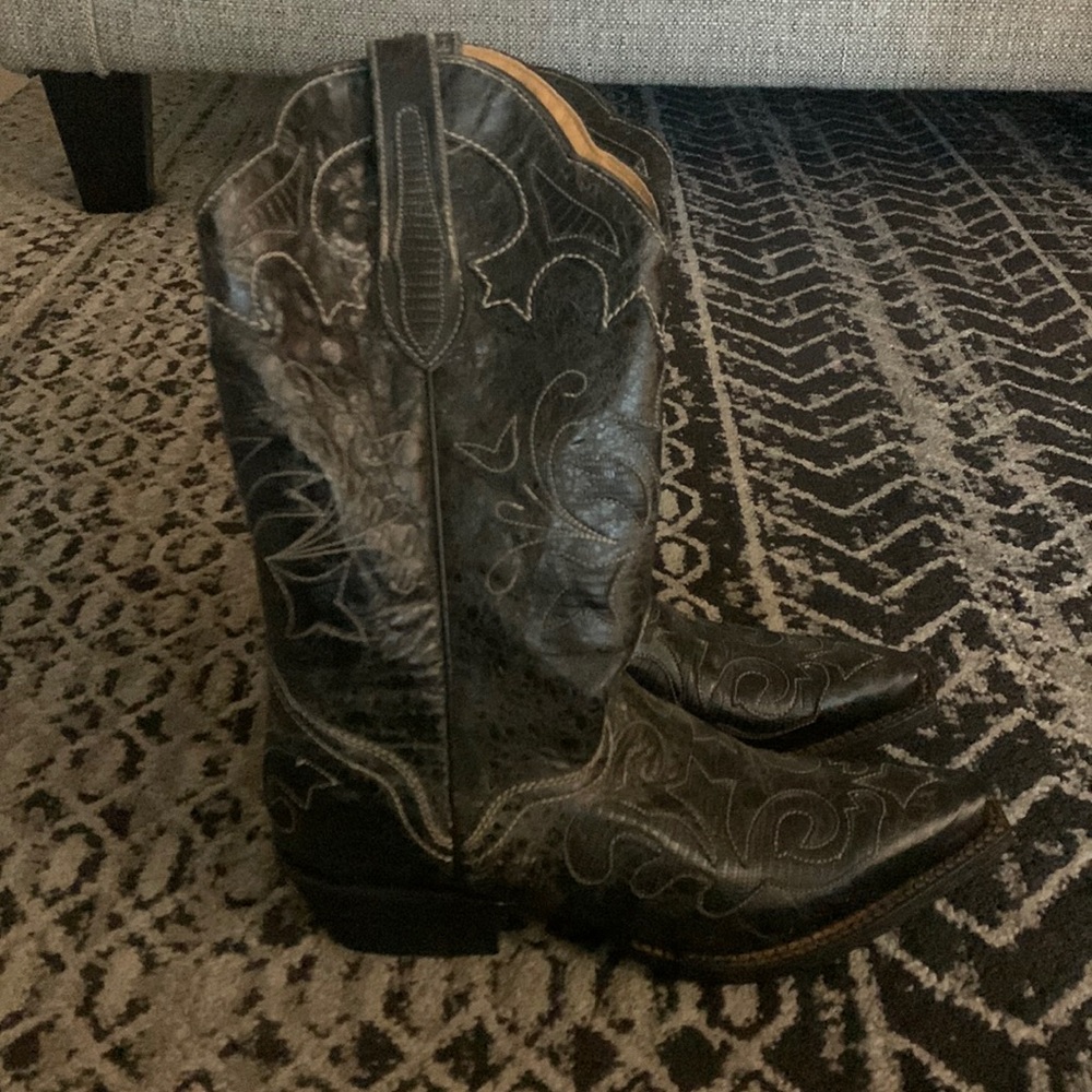 🚫SOLD🚫 NWOT Black Cowboy Boots - Picture 1 of 5